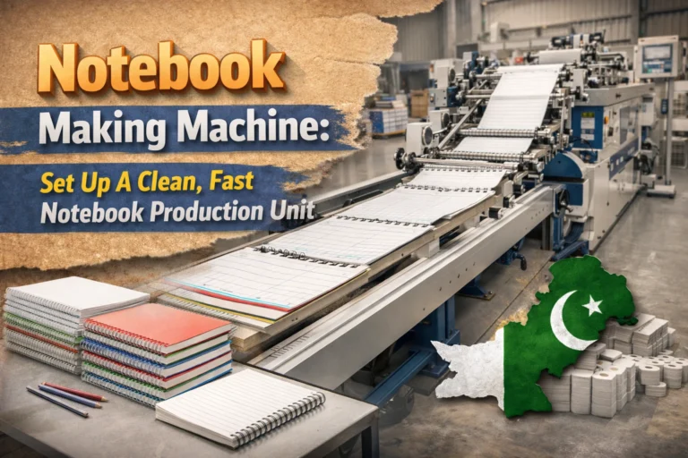 Notebook Paper Making Machine in pakistan
